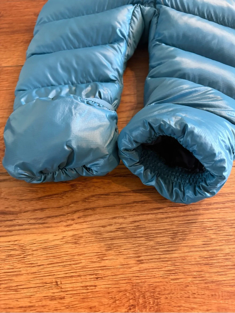 Patagonia Baby 3-6M Hi-Loft Down Bunting Snowsuit Blue Hooded